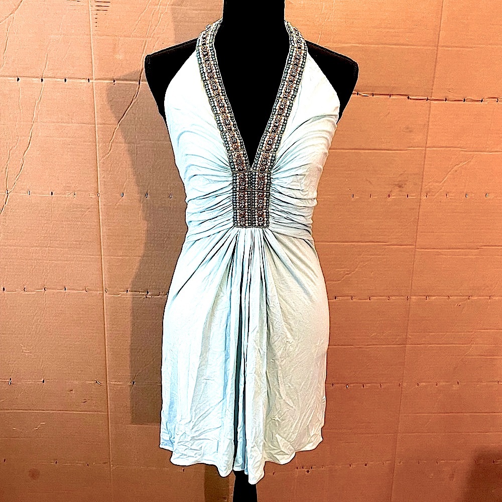 COPY - Sky Beaded Halter Top/Sundress